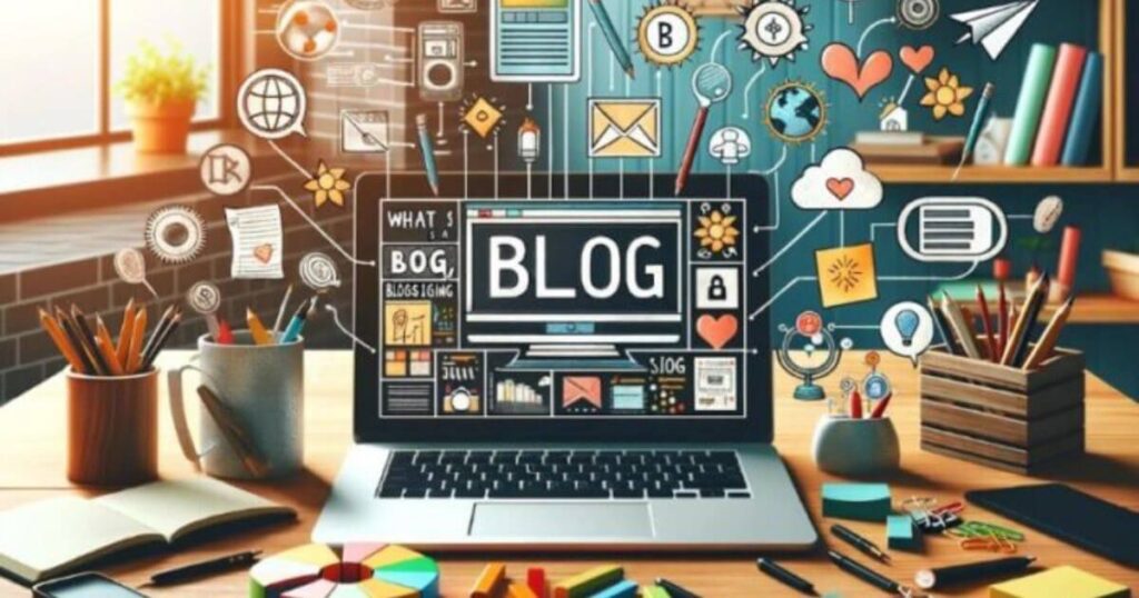 Online Paise Kaise Kamaye Mobile Se Without Investment – Blogging aur online earning ke liye laptop aur mobile par blog likhne ka concept image